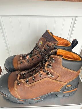 Timberland PRO Endurance 6" Steel Toe Work Boots Sz 12 Brown Waterproof NIB
